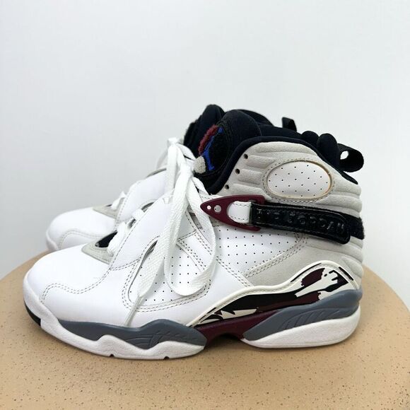 Air Jordan Women’s VIII Retro White Burgundy (CI1236-104) - Picture 13 of 13
